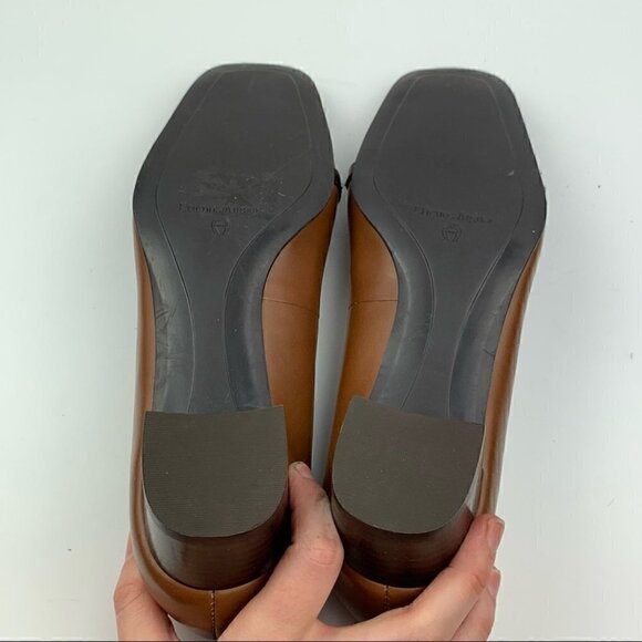 Etienne Aigner E Ariba Kilted Heels Women Etienne Aigner heels Ariba 8 tan leather kilted